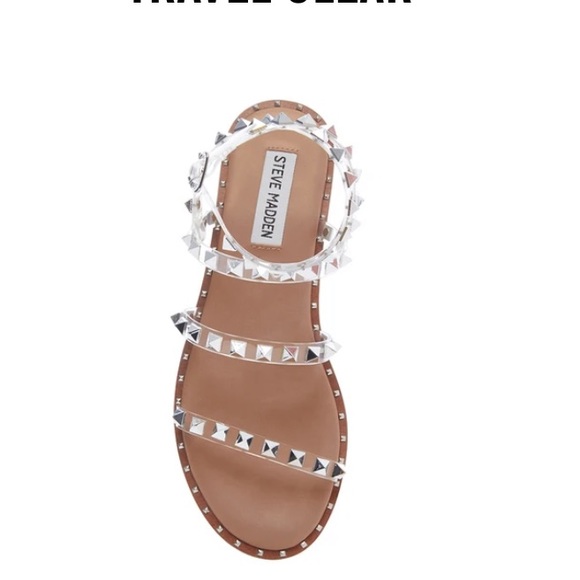 steve madden shani sandal clear